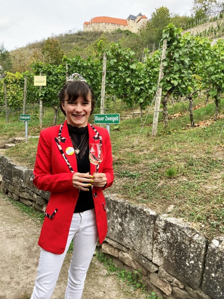 Die Weinprinzessin von Freyburg.
