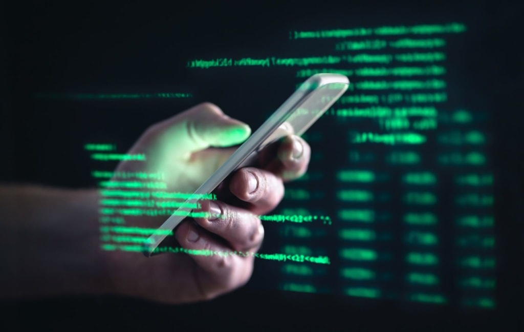 Online-Betrug: Person hält Handy in der Hand