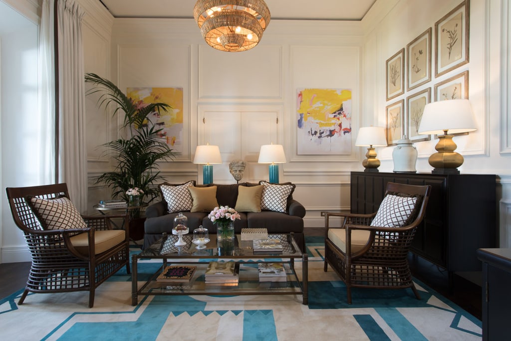 schön eingerichtete Suite in der Villa Igiea 