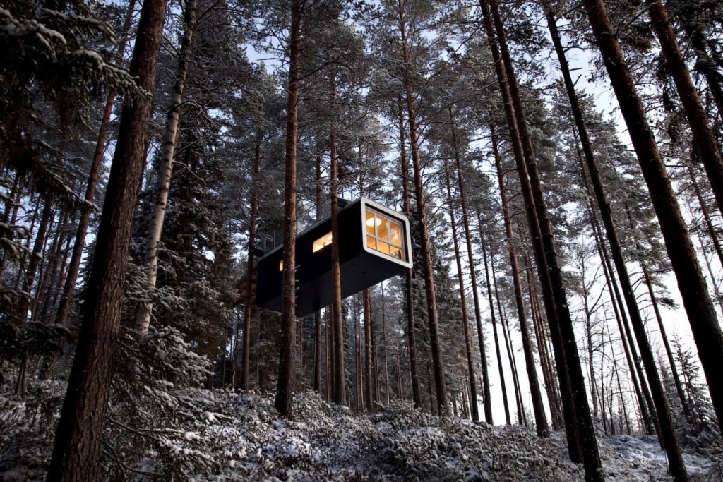 Treehotel, ein Luxus Baumhaus Hotel in Schweden