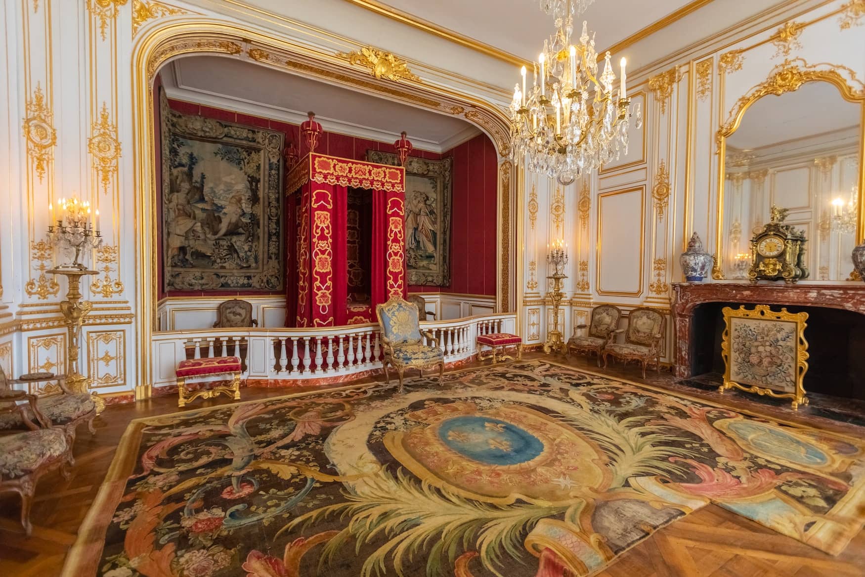 Prunkvoller Saal im Chambord Schloss