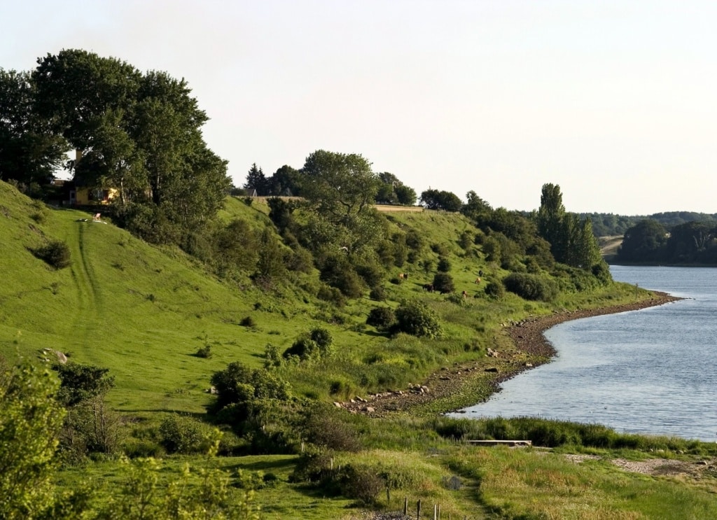 Landschaft in Westseeland in Dänemark 
