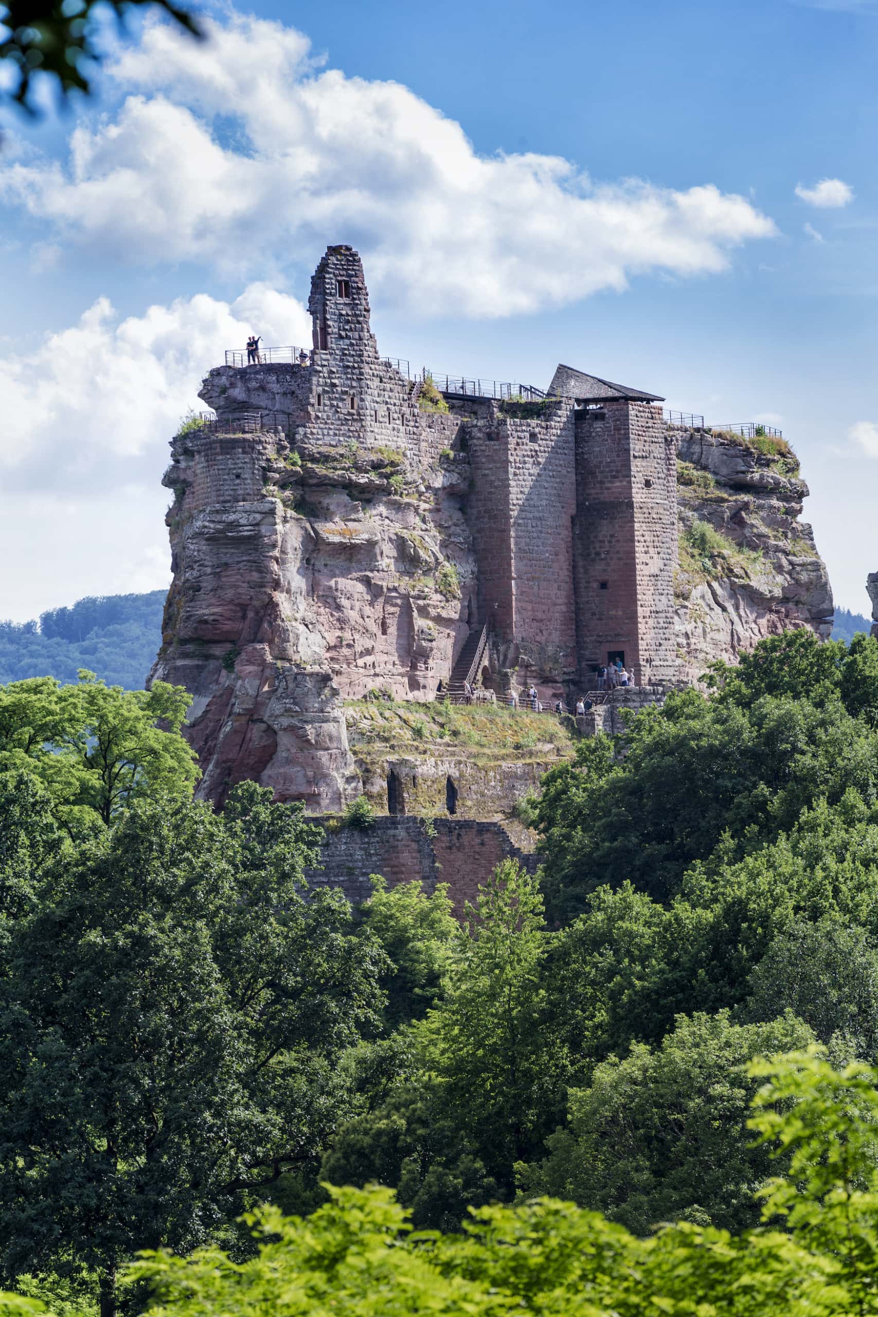 Blick auf die Burg Fleckenstein