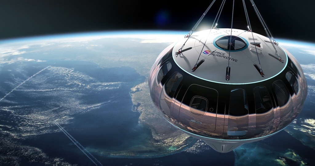 In einer Kapsel fliegt man 30 Kilometer nach oben, um sich die Erde aus der Entfernung anzuschauen.