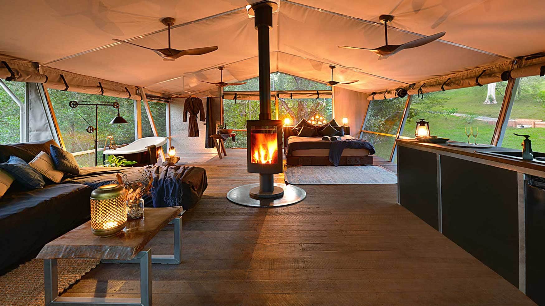 Luxuriöses Glamping in Australien, das Starry Nights Luxury Camping