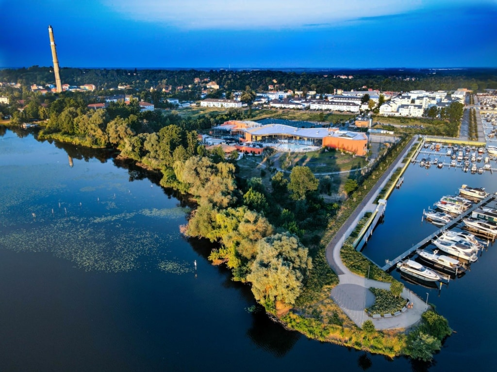 Havel-Therme aus der Vogelperspektive