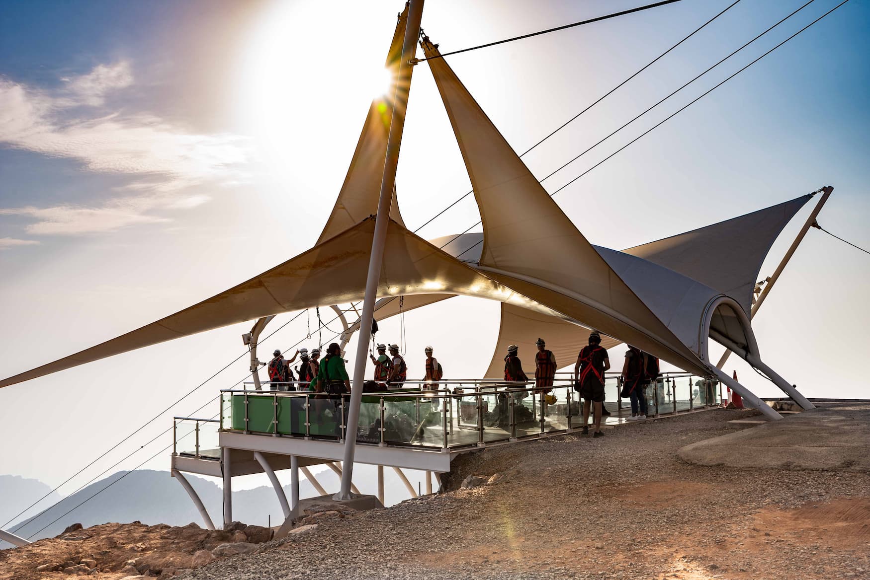 Zipline am Jebel Jais in Ras Al Kaimah