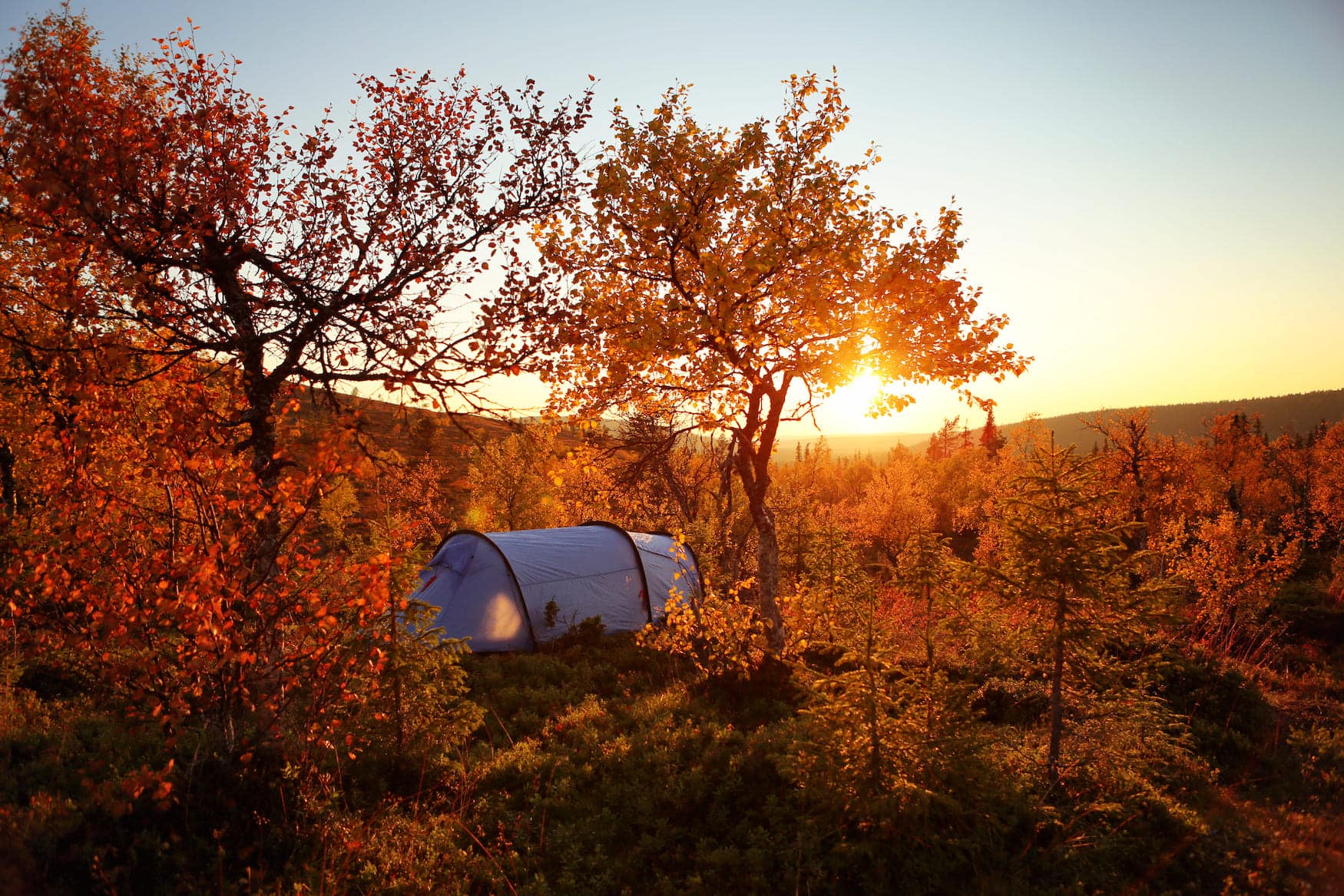 Herbst in Finnland, Indian Summer Farben