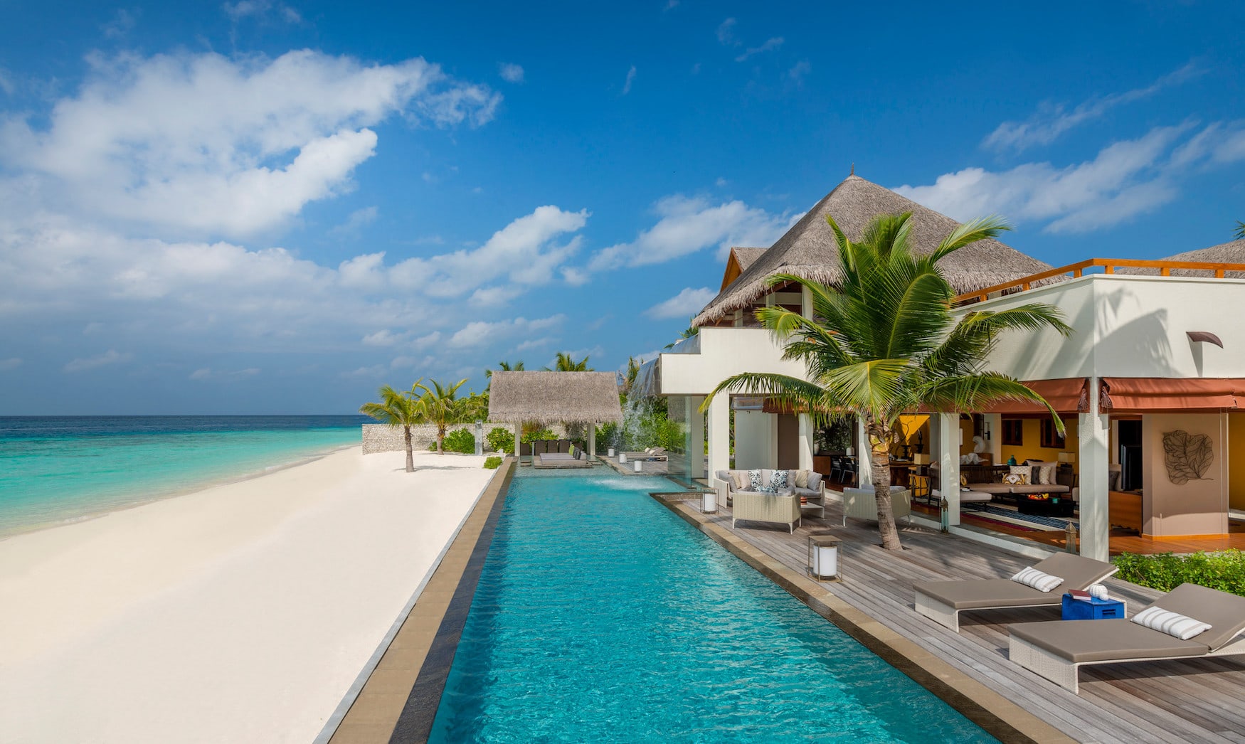 Die Villa des Four Seasons Resorts ist eine der schönsten Villen auf den Malediven