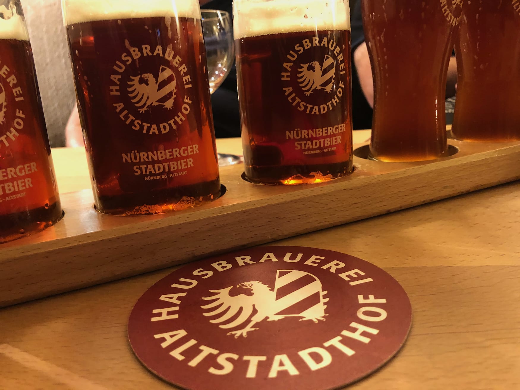 Craft Beer in einer der Brauereien in Europa, in der Hausbrauerei Altstadthof in Nürnberg
