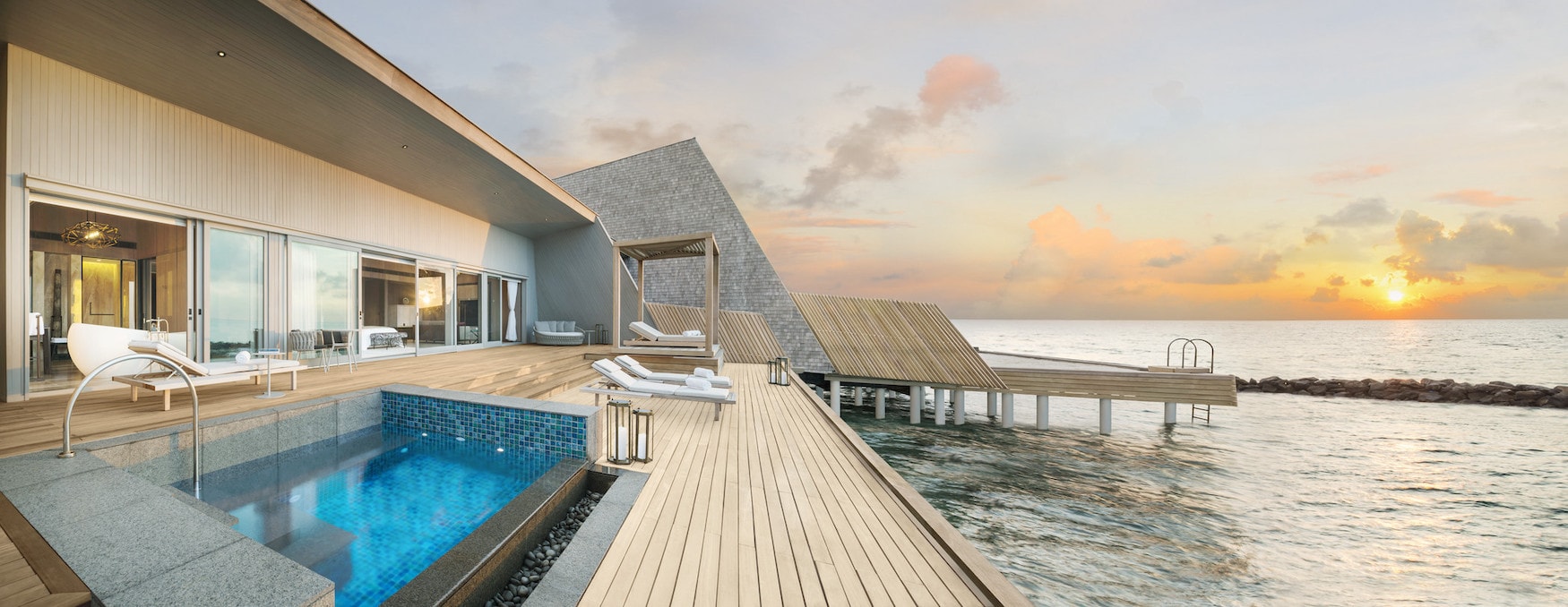 Pool Villa des St. Regis Astor Estate auf den Malediven
