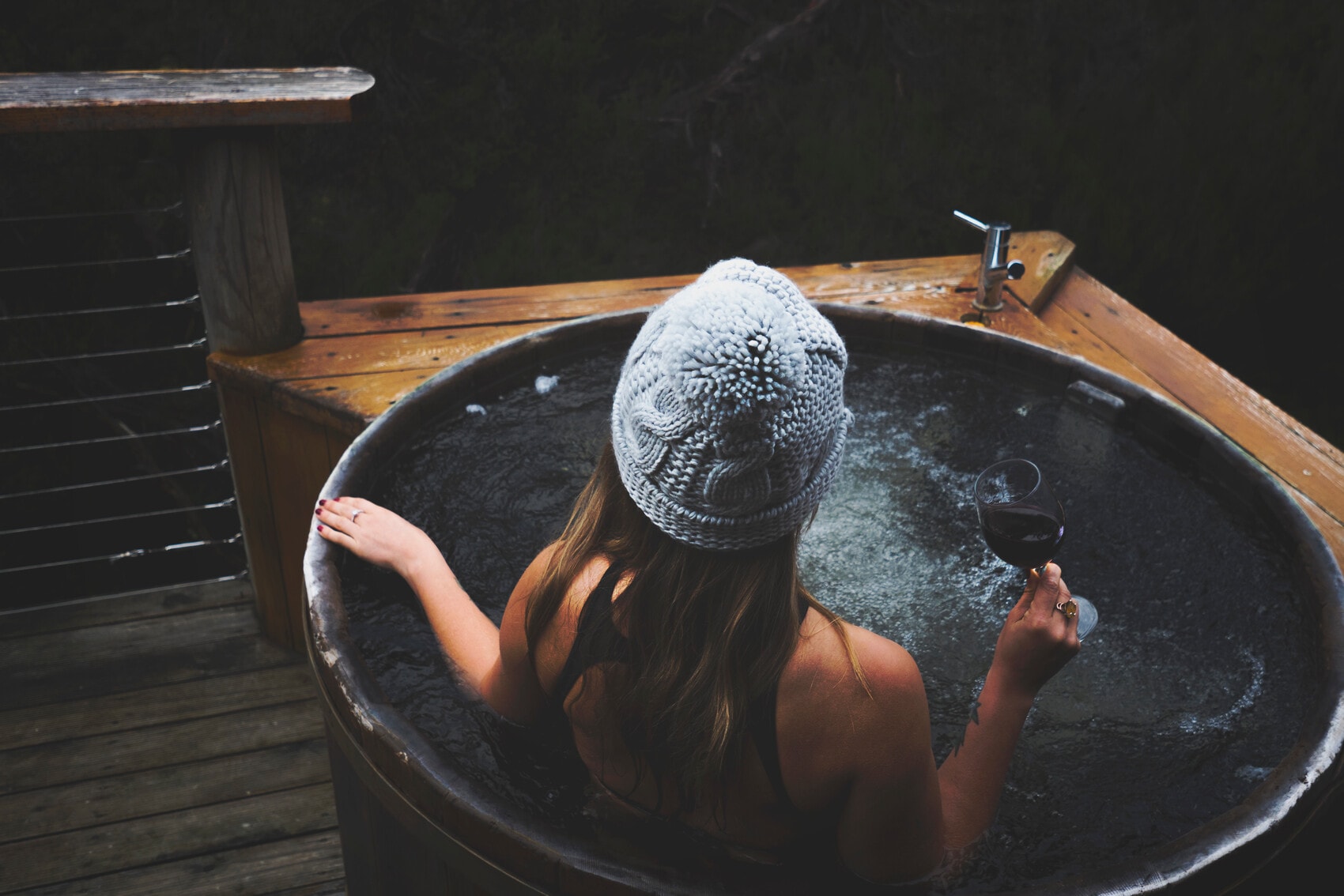 Outdoor-Badewannen in Tasmanien: Cradle Mountain Lodge