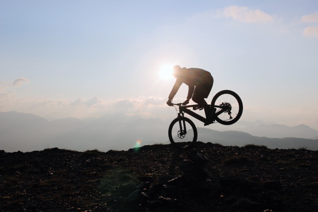Mountainbiker können in Livigno ihr Können unter Beweis stellen.
