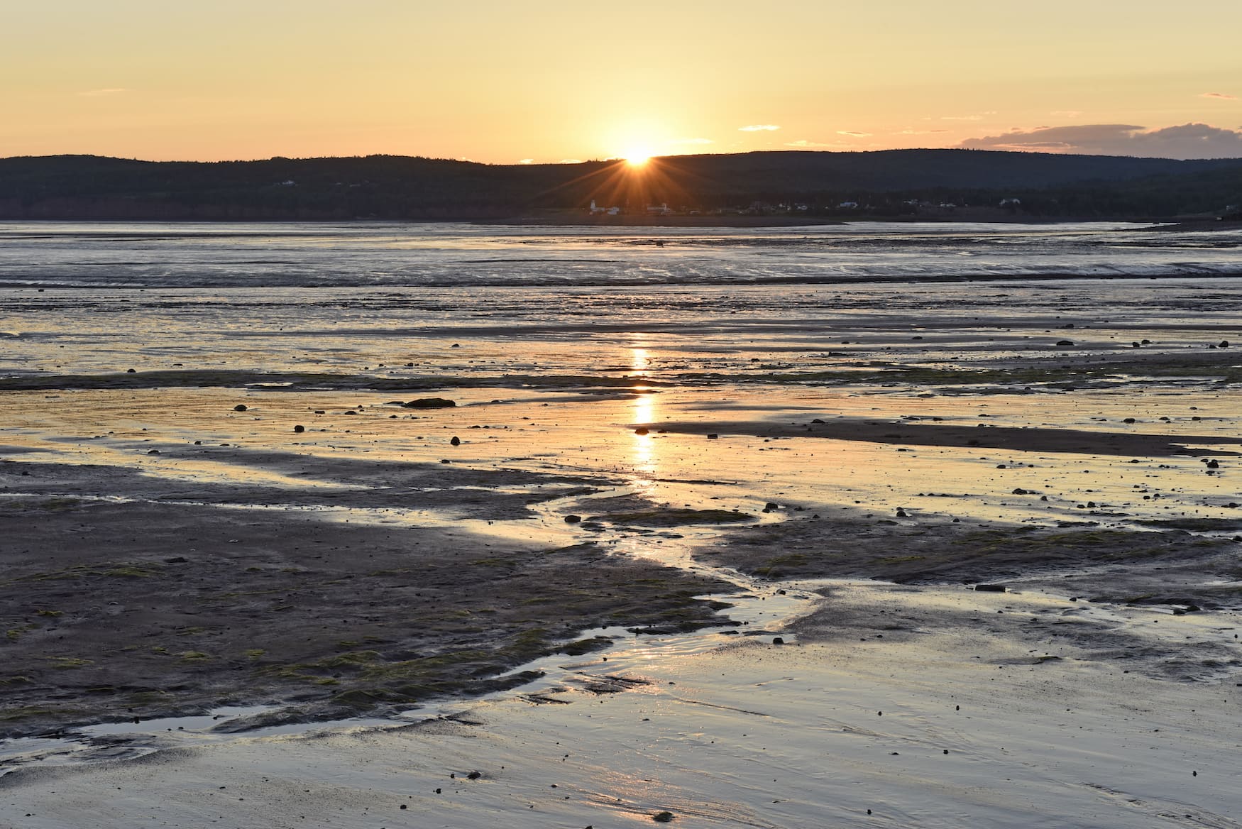 Sonnenuntergang auf Roadtrip in Nova Scotia