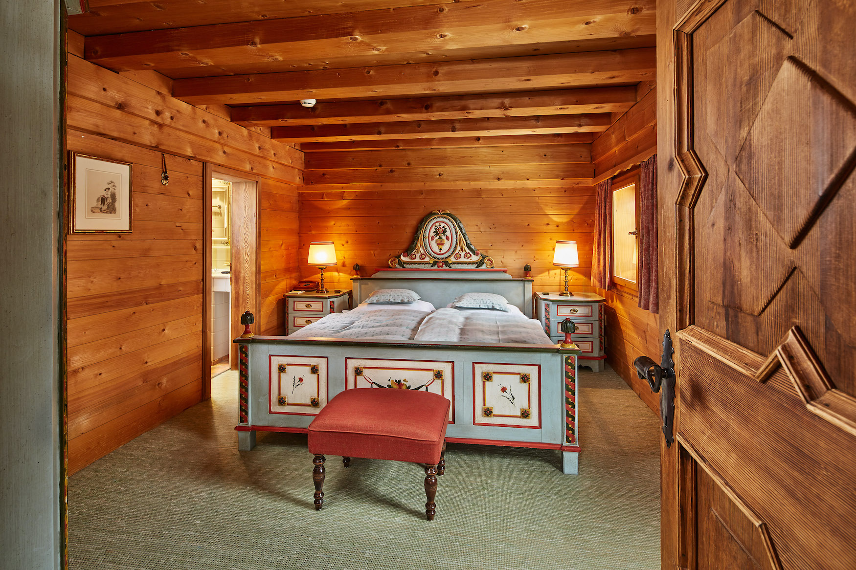 Gasthaus Post Chalet Säge in Lech Schlafzimmer