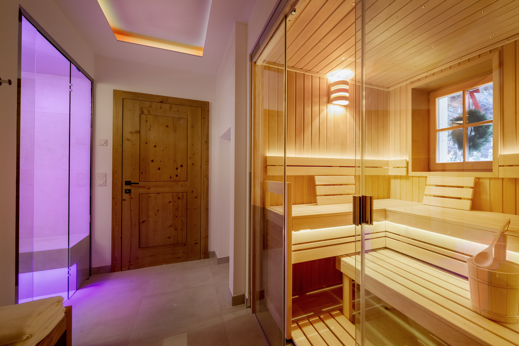 Sauna des Tannenhof Penthouse in Kitzbühel