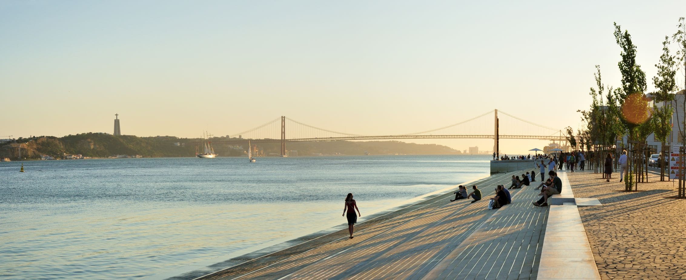 Promenaden im Stadtteil Riberinha in Lissabon