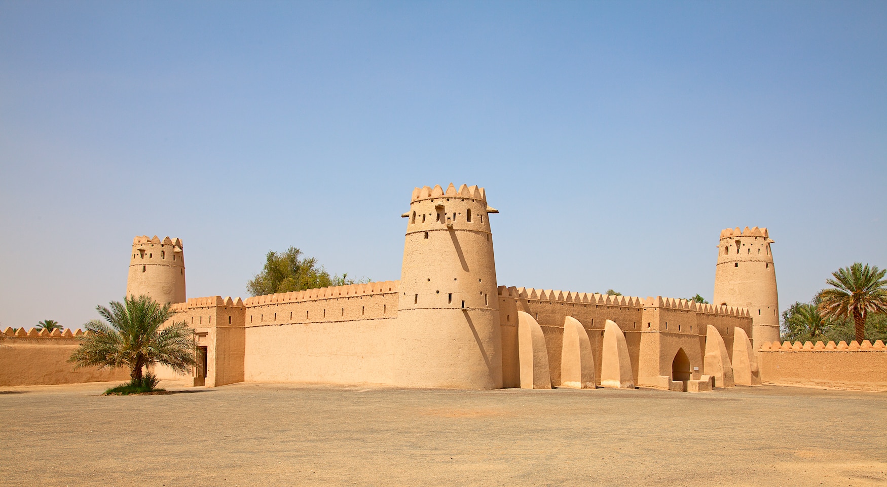 Al Ain Festung in Abu Dhabi, ein lohnendes Reiseziel im Winter