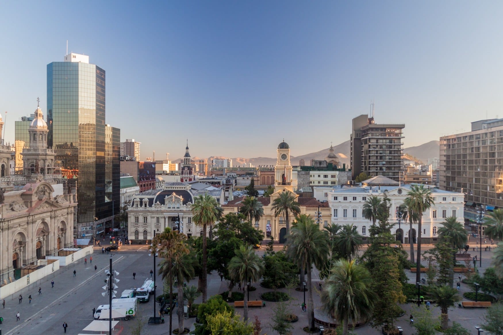 Plaza Las Armas in Santiago de Chile