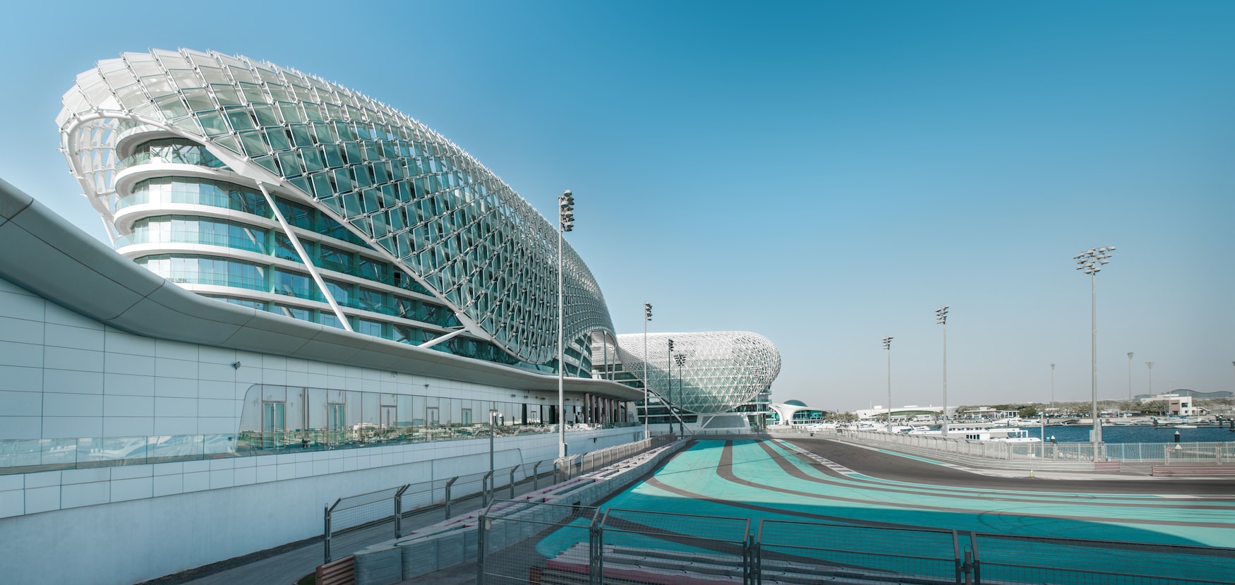 Tribüne des Yas Marina Circuit in Abu Dhabi