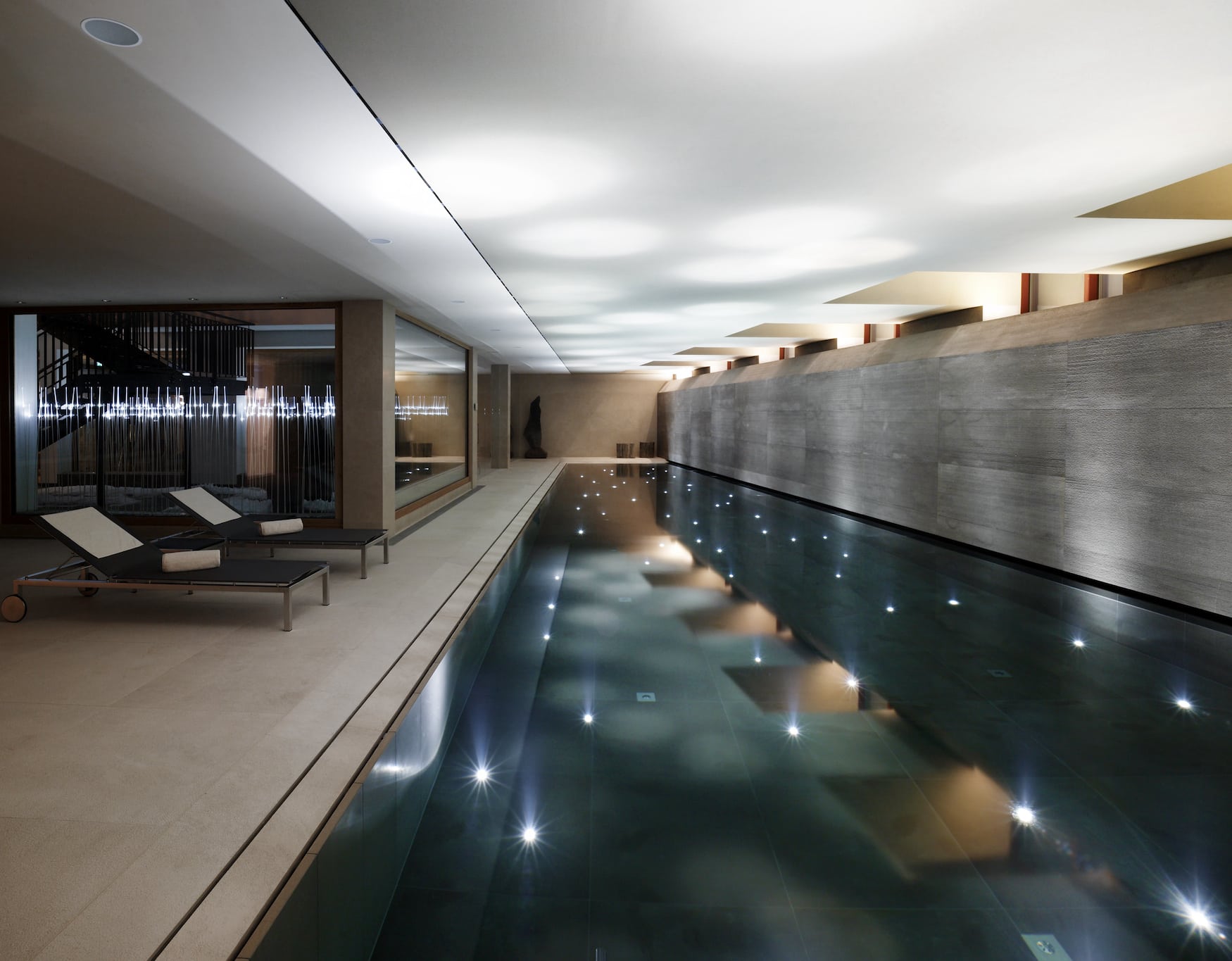 Pool im Aurelio Chalet in den Alpen