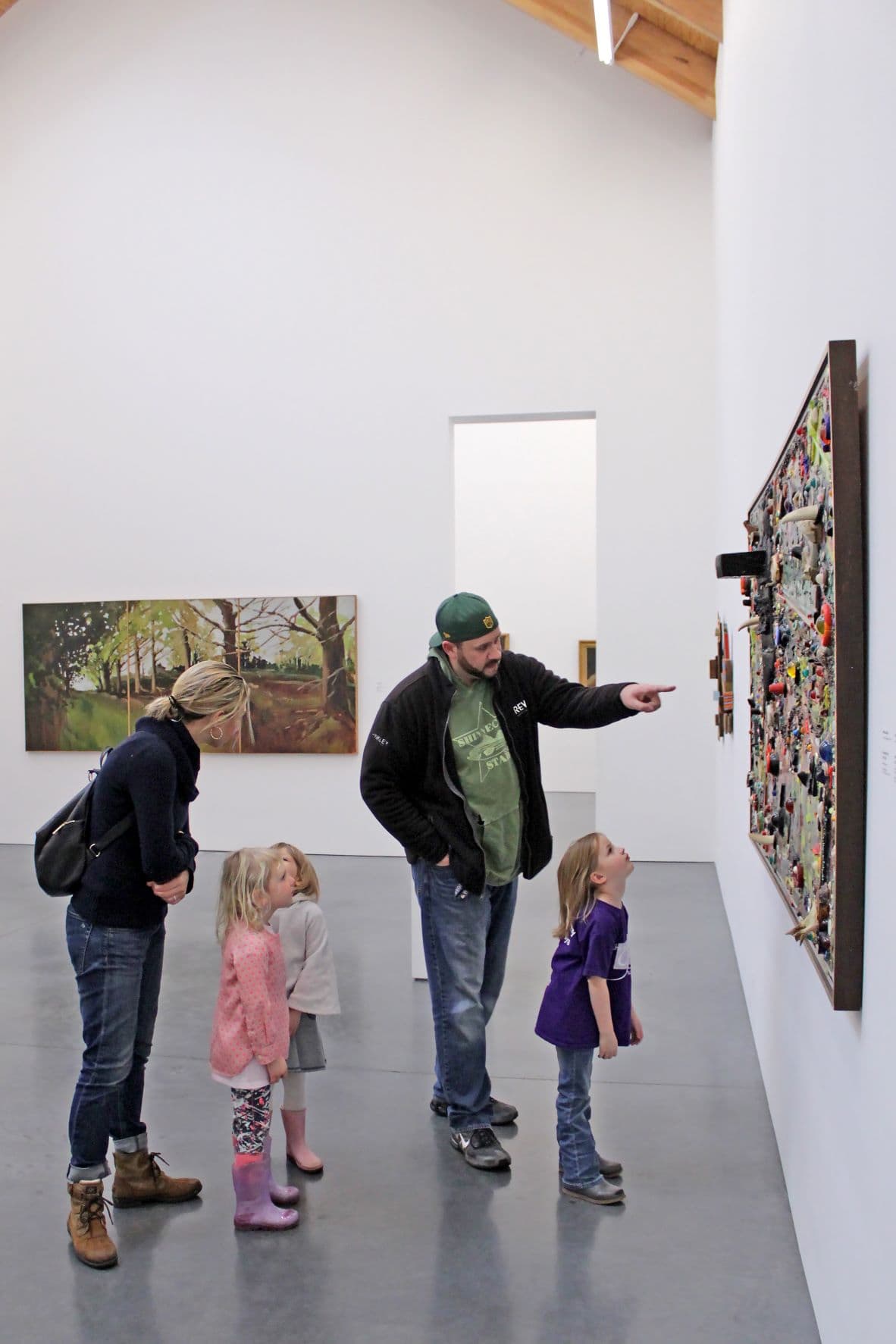 Familie im Parrish Art Museum