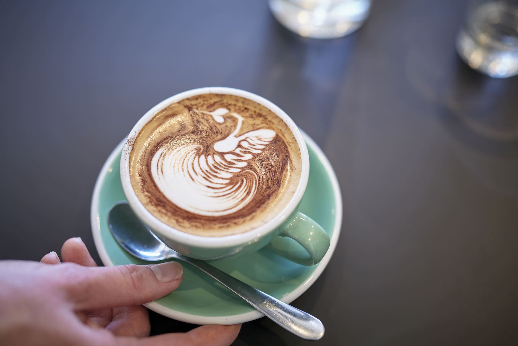 Flat White in einem Café in Melbourne