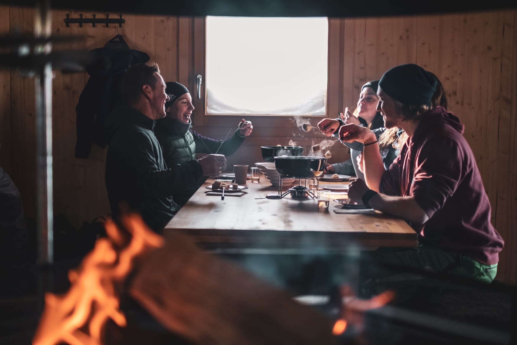 Hütte Käsefondue Davos
