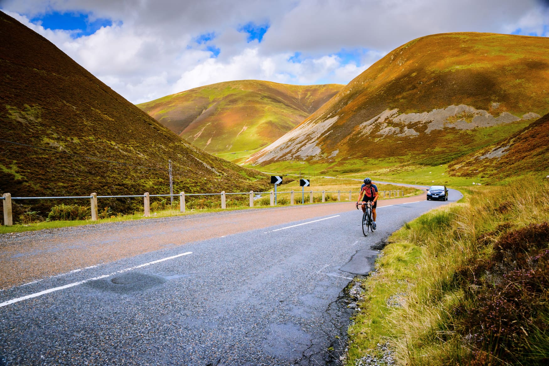 Mit dem Rennrad in Schottland über den Mennock Pass