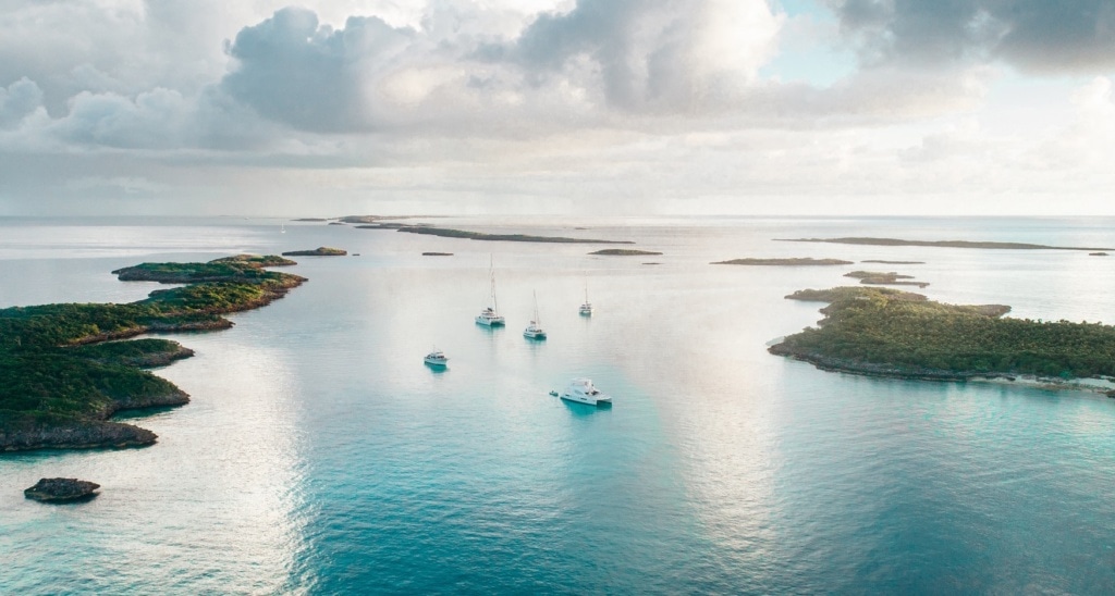 Segelschiffe in den Exumas mit The Moorings