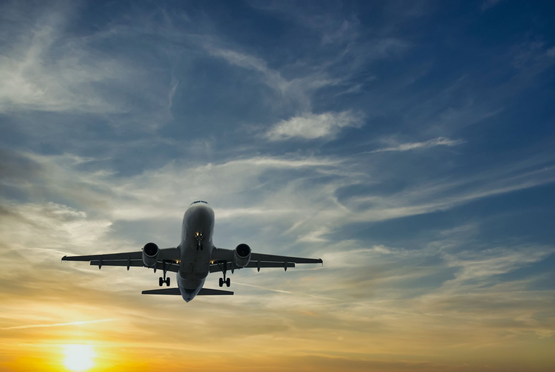 Flugzeug in der Luft 