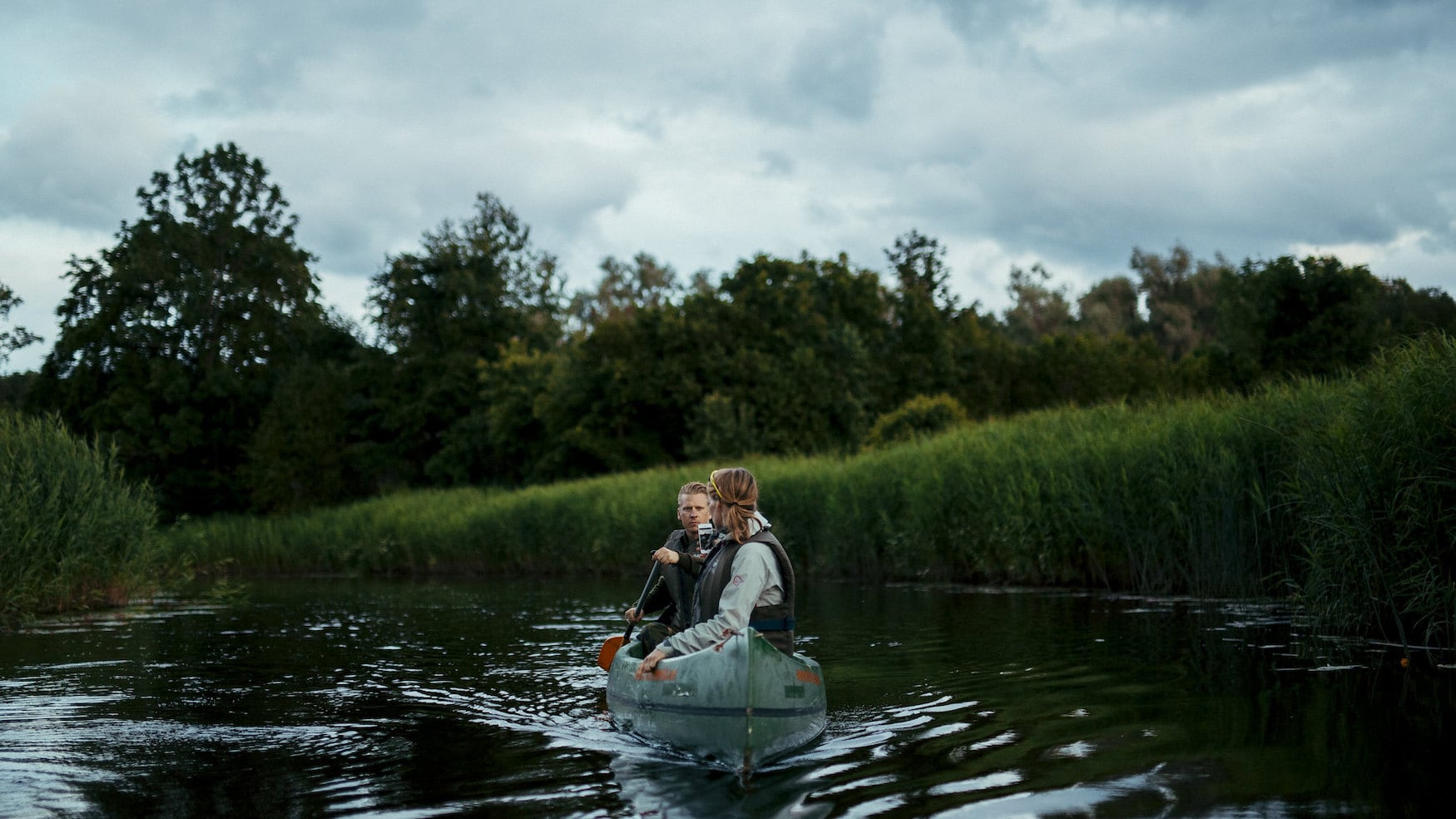 Kanufahrer im Soomaa-Nationalpark