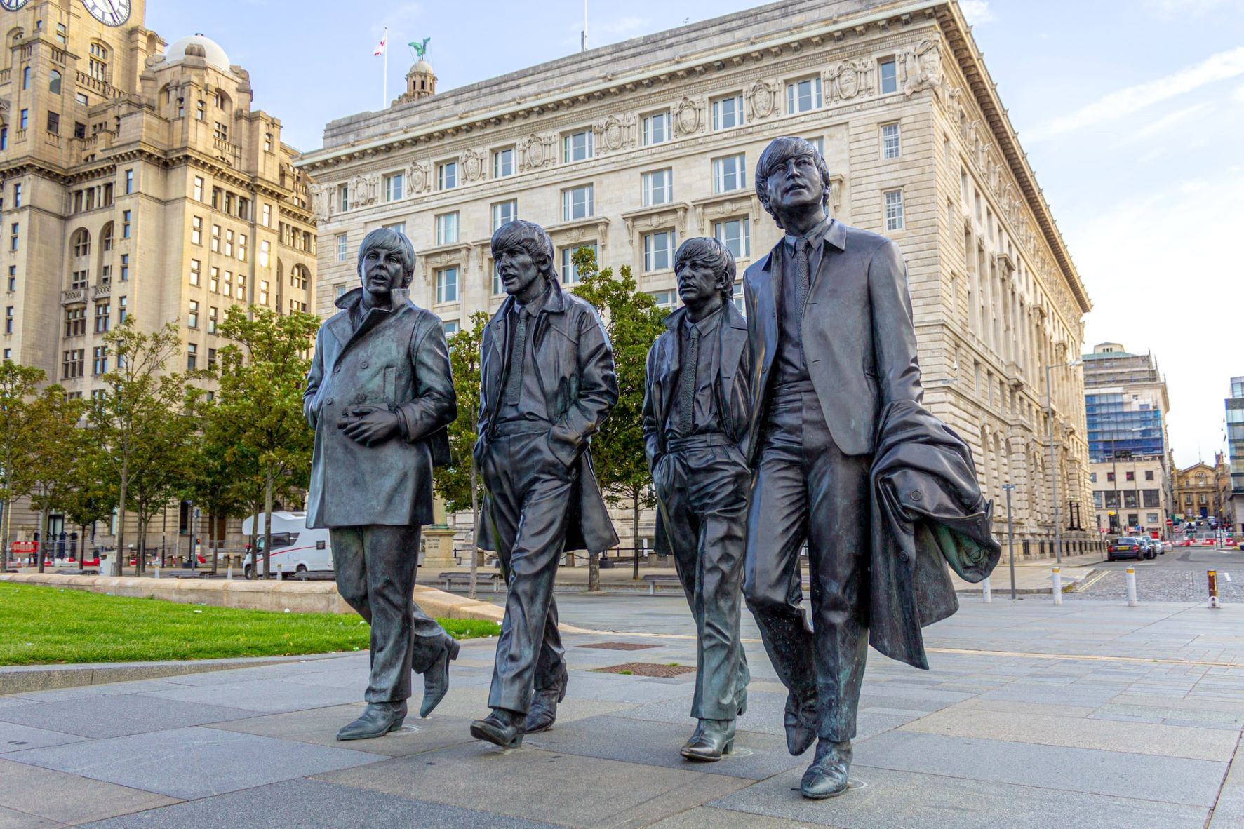 Statuen der Beatles in Liverpool 