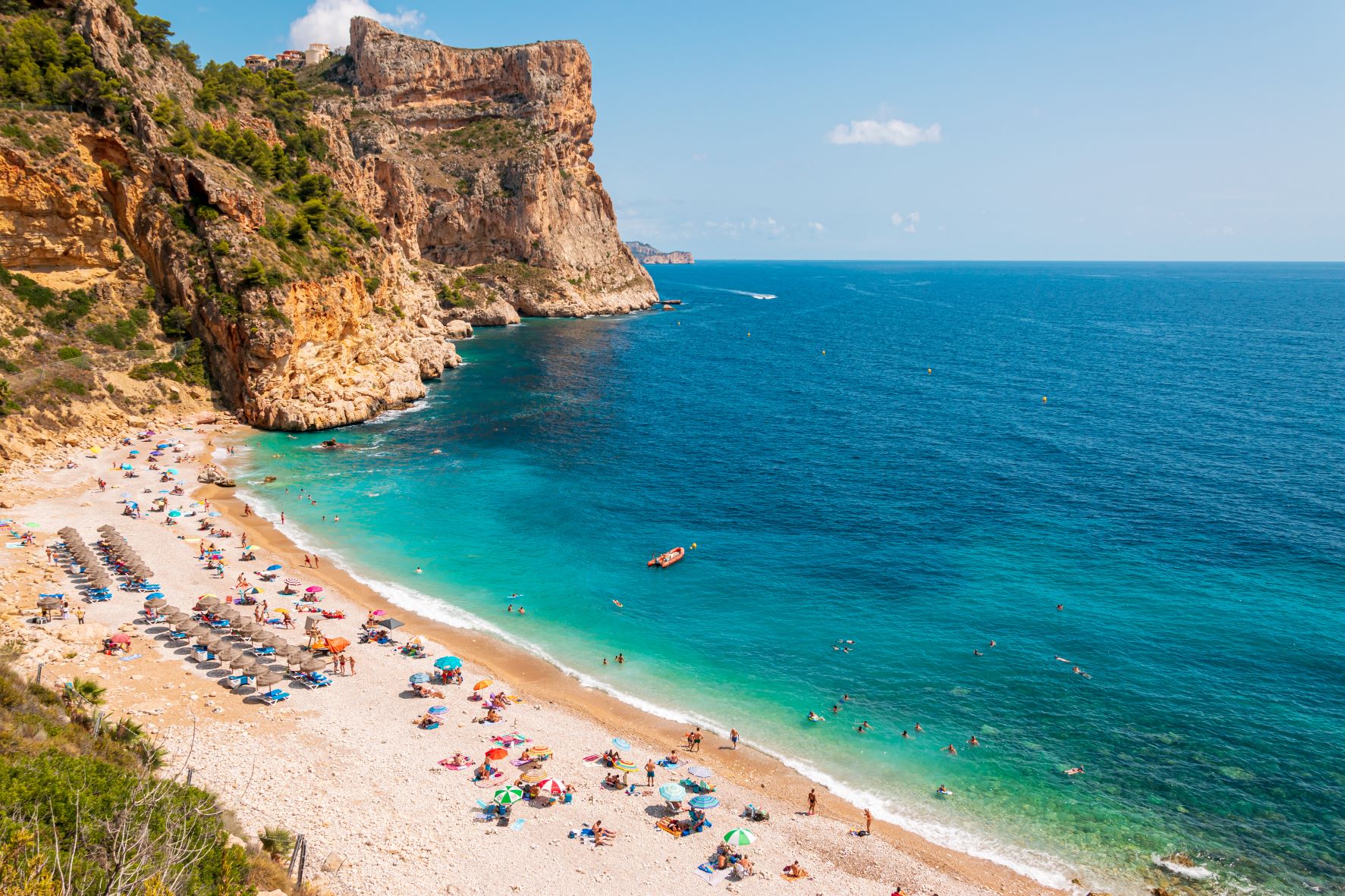 Cala del Moraig Strand an der Costa Blanca