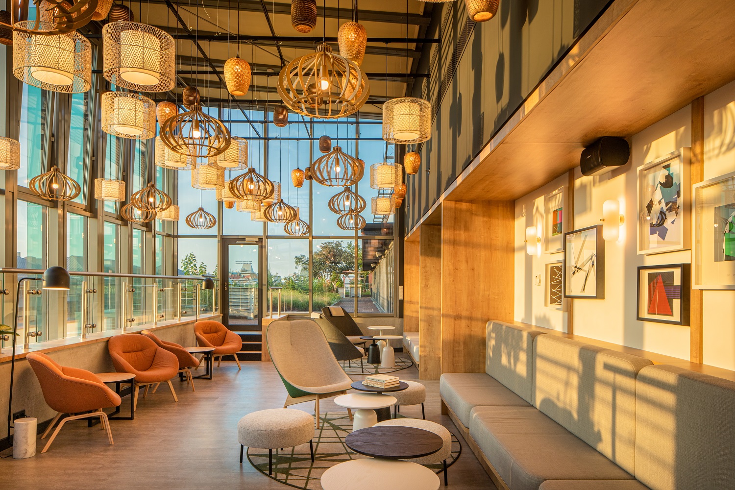 Club Lounge im Hotel Crown Plaza, Budapest 