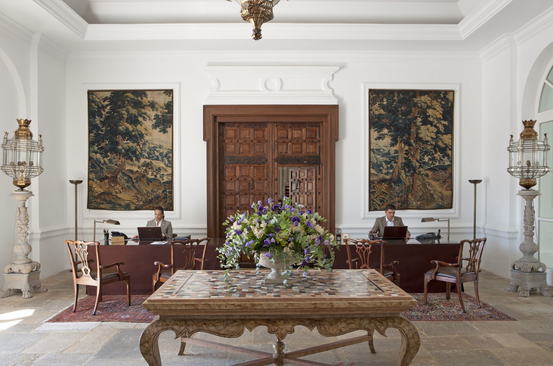 Lobby in der Finca Cortestin, Andalusien