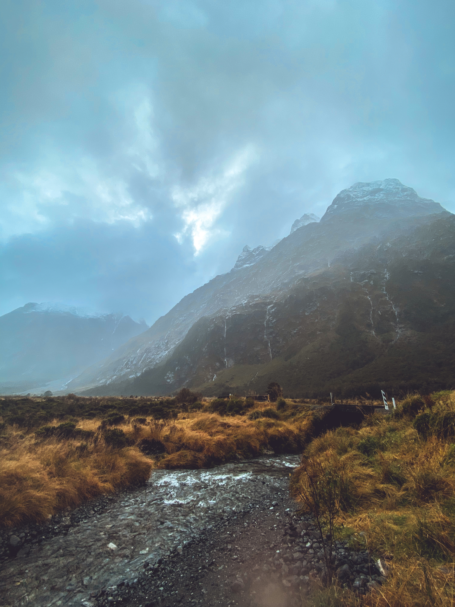 Milford Road in Fjordland, Neuseeland