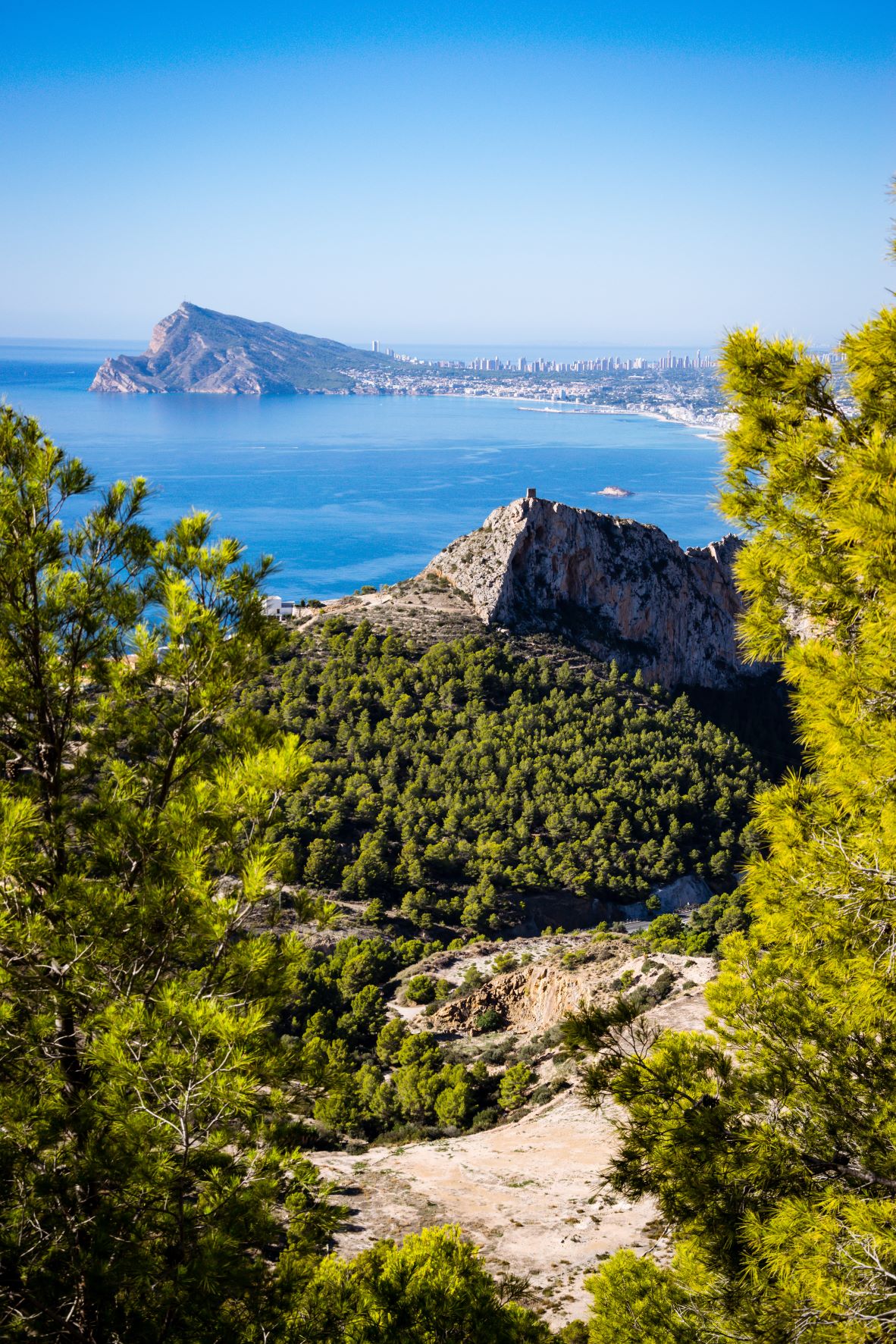 Aussichtspunkt im Naturpark Serra Gelada an der Costa Blanca