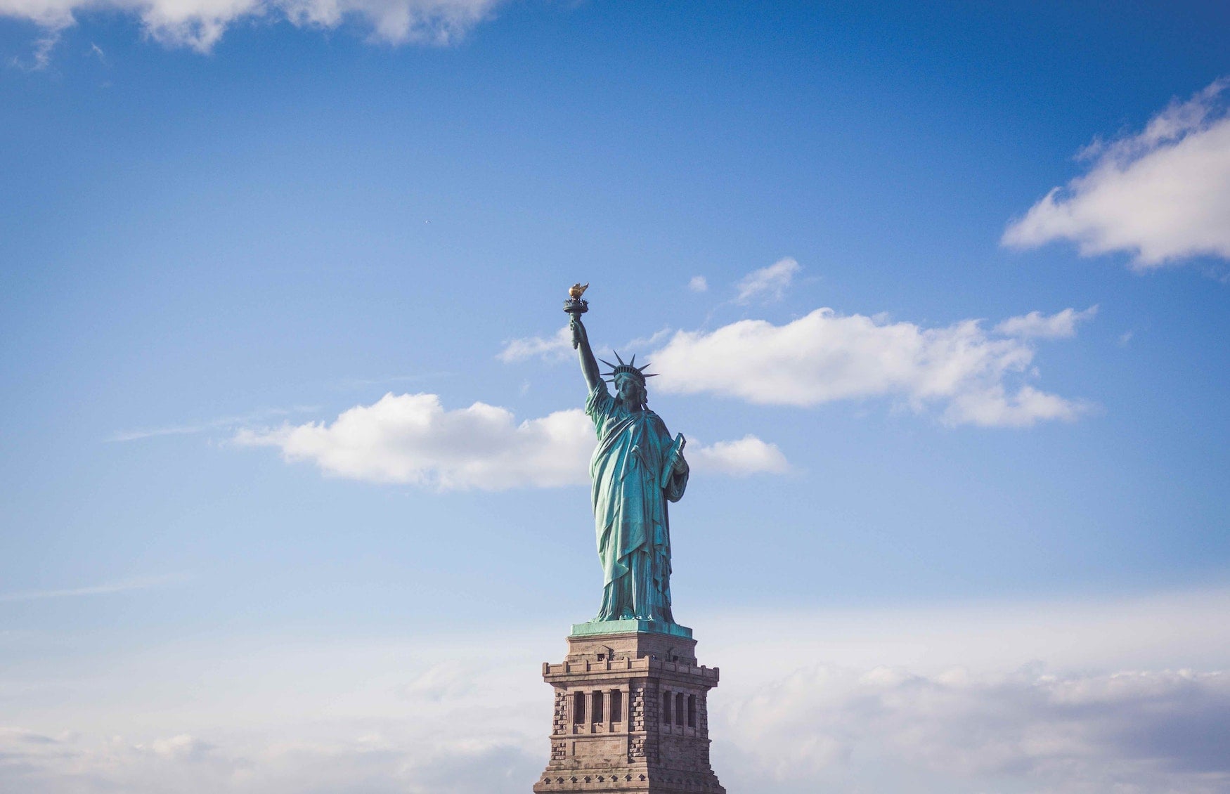 die Freiheitsstatue in New York