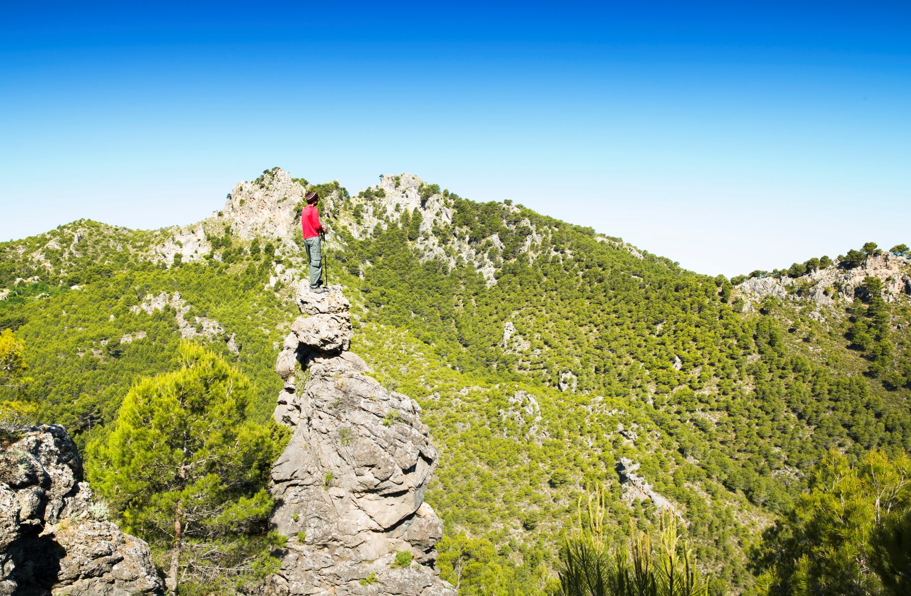 Wanderer in der Sierra de las Nieves