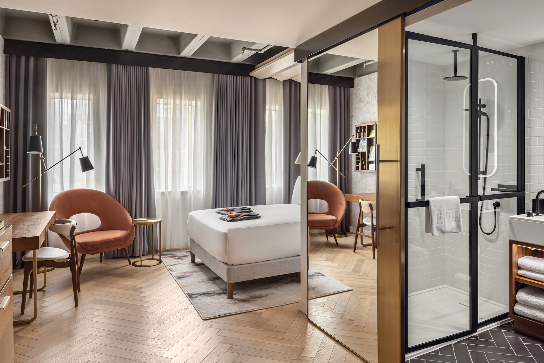 Hotelzimmer im neuen Canopy London City Hotel