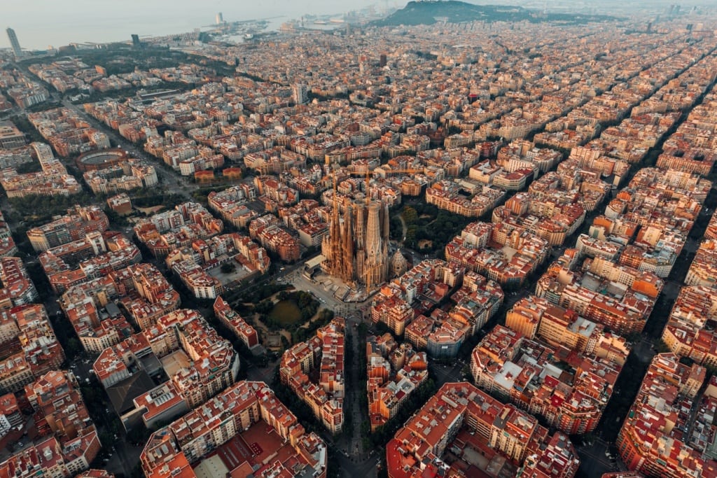 Barcelona von oben