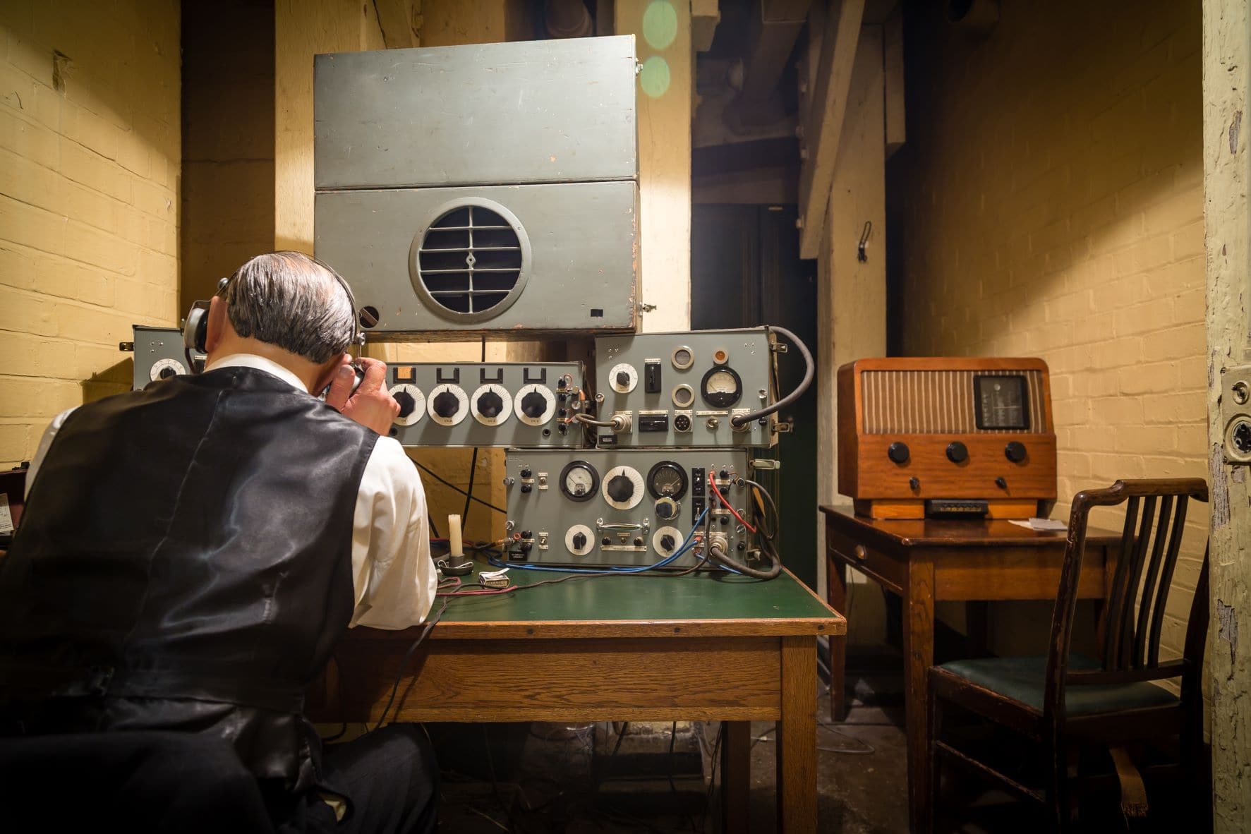 Funker im Churchill War Rooms