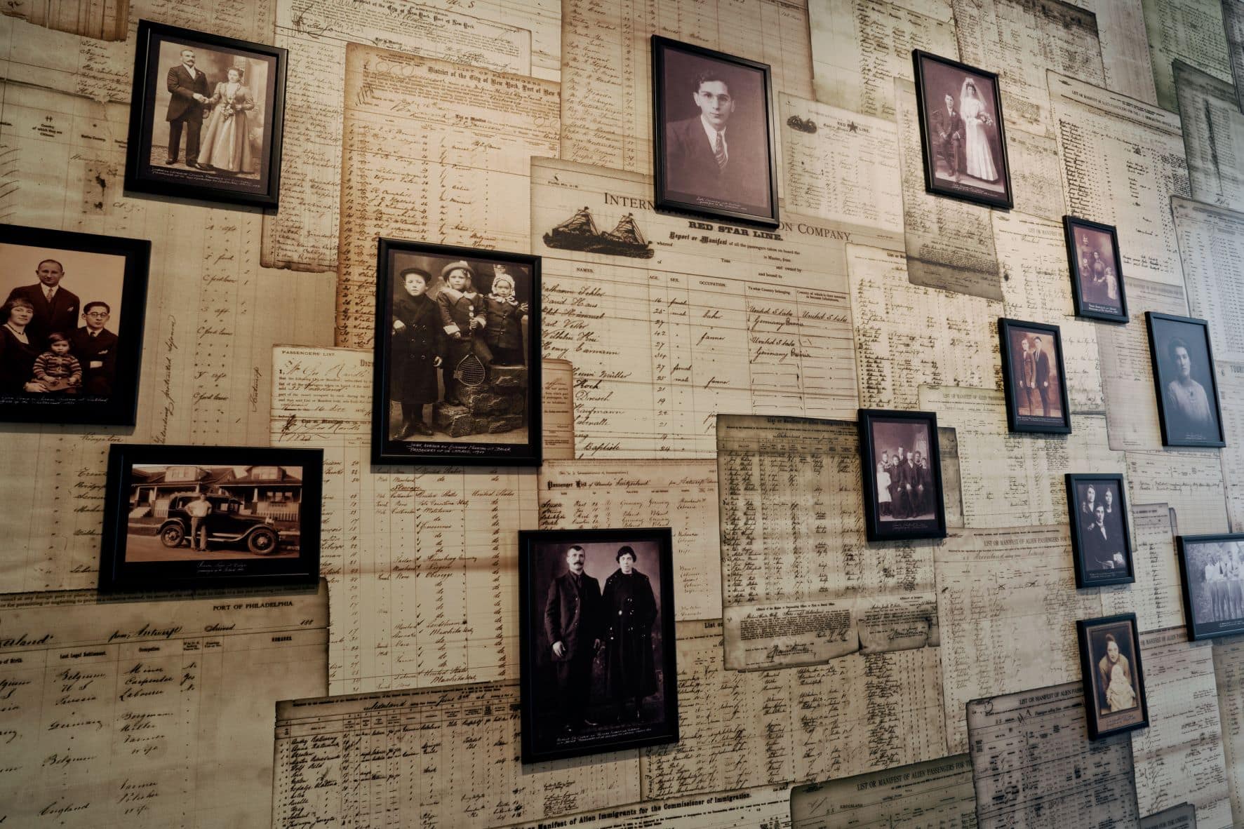 Alte Fotos im Red Star Line Museum