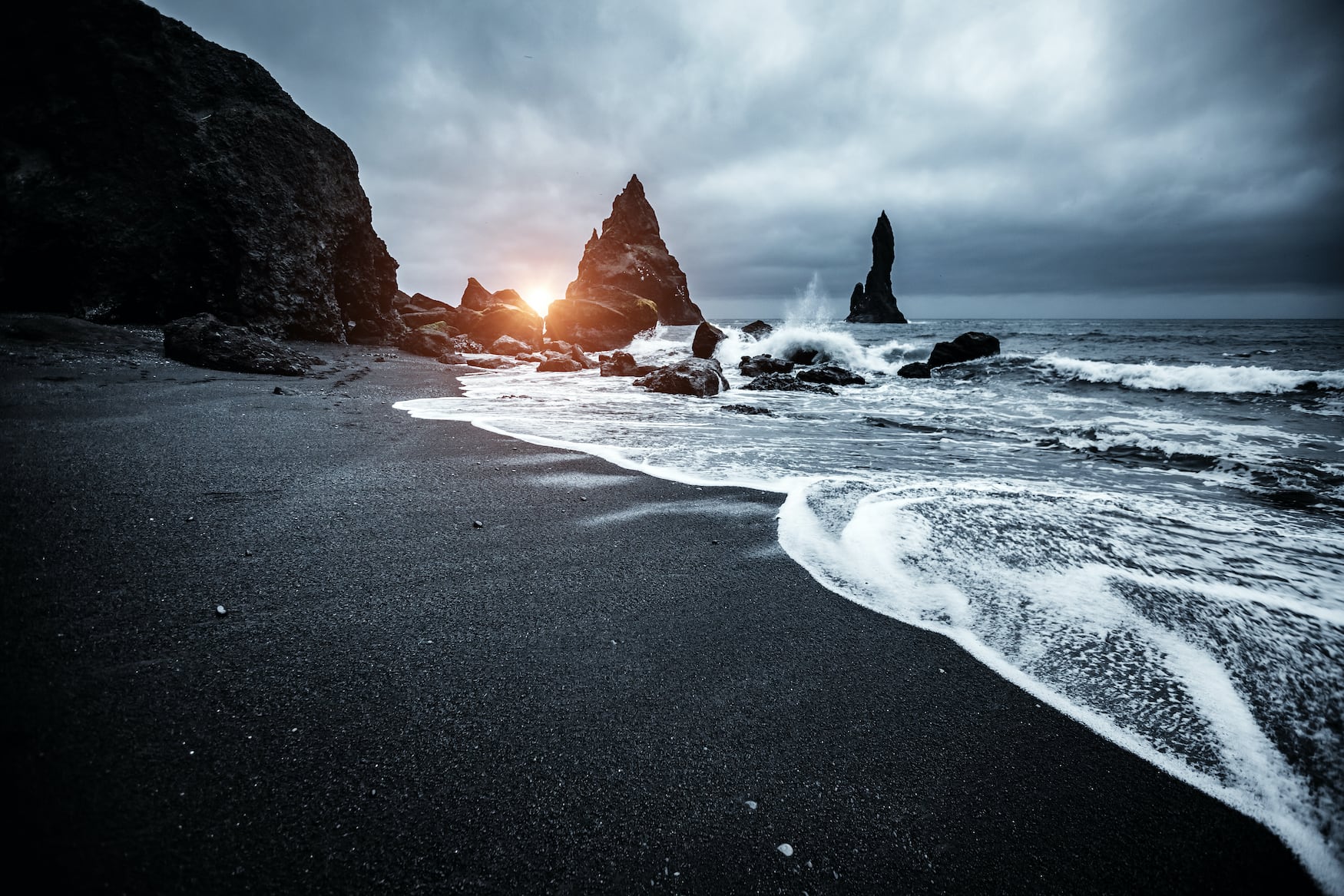 Reynisfjara Vulkanstrand in Island