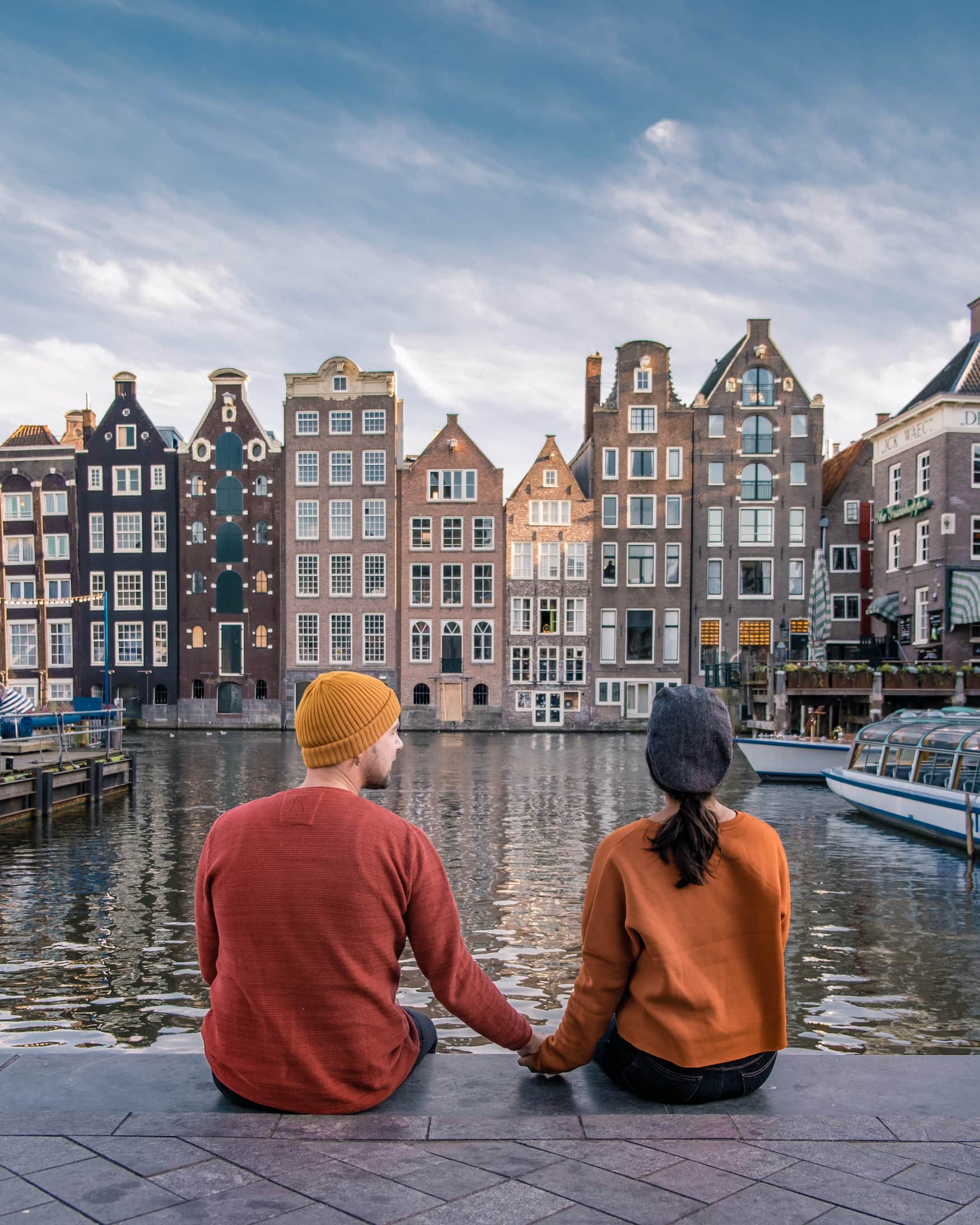 Liebespaar in Amsterdam