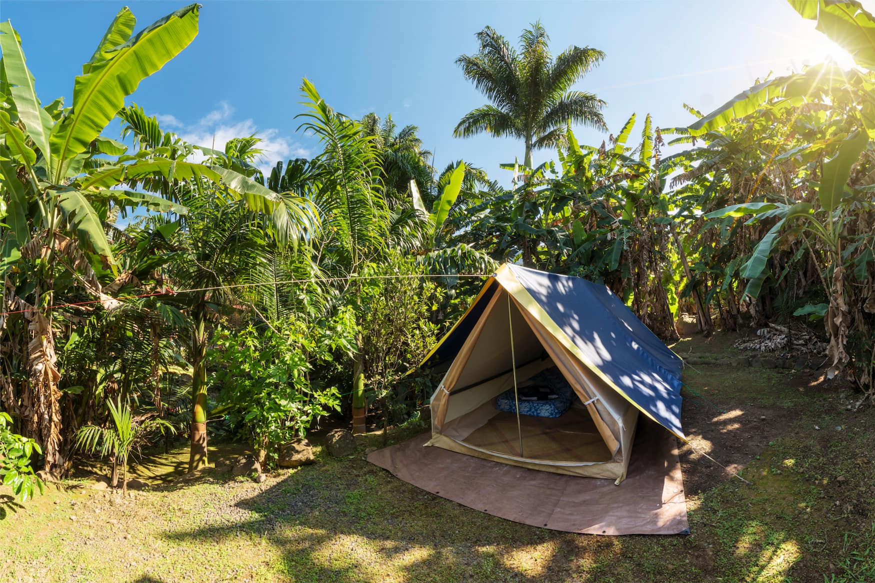 Zelt auf Campingplatz Entre Deux Songes