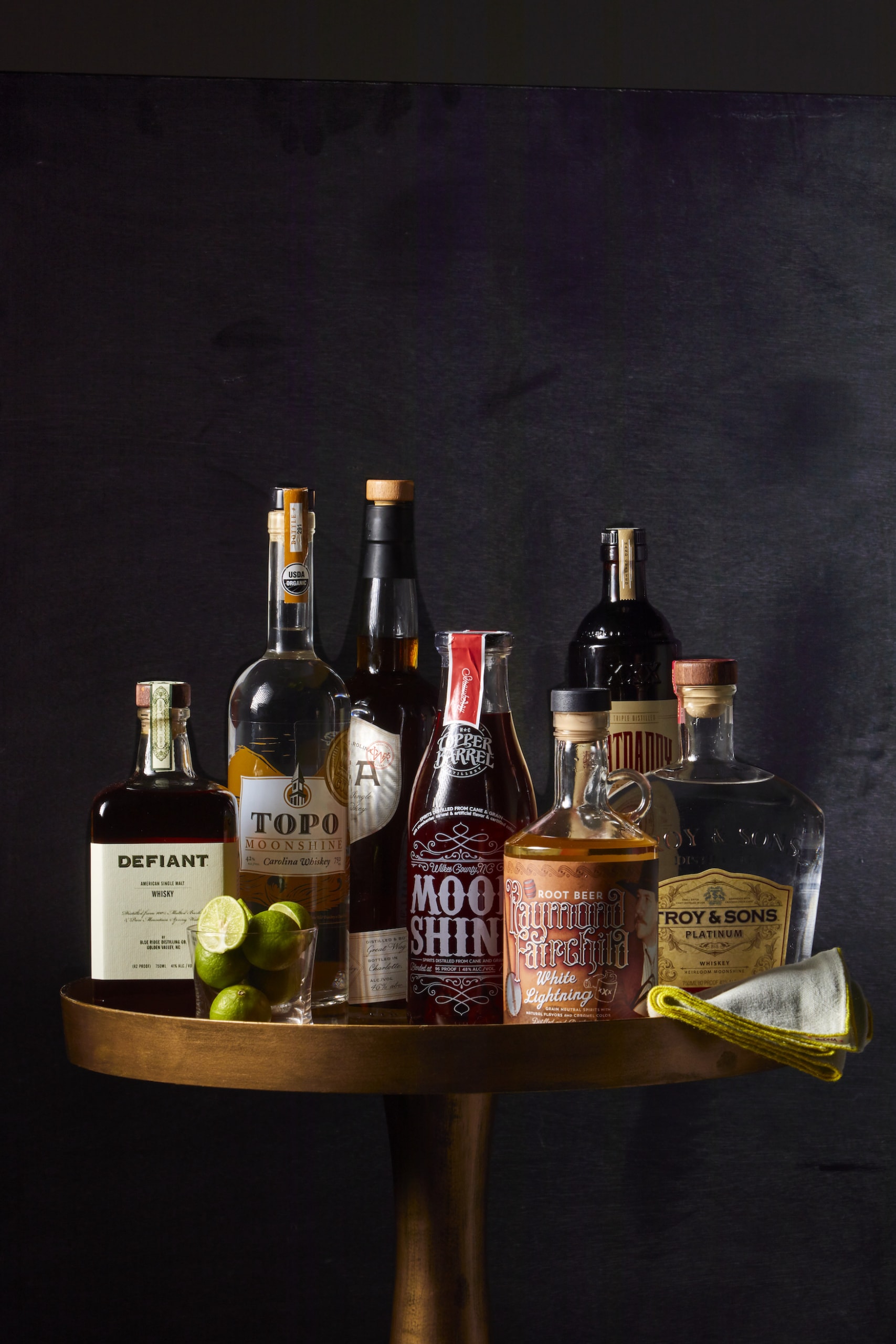 Moonshine und verschiedene Spirits aus North Carolina