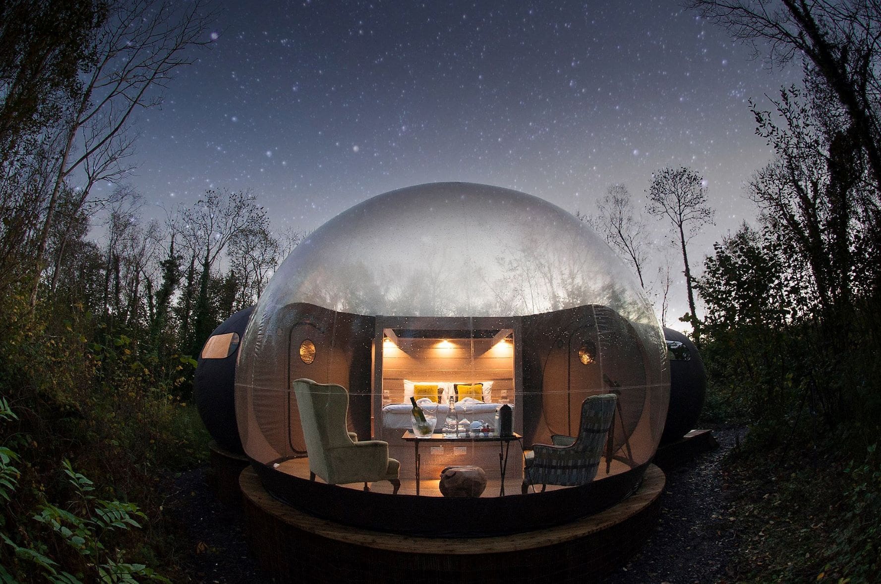 Finn Lough Bubble Dome in Nordirland