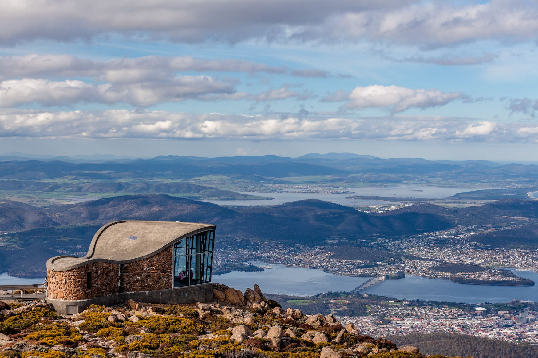 Mount Wellington Logout über Hobart